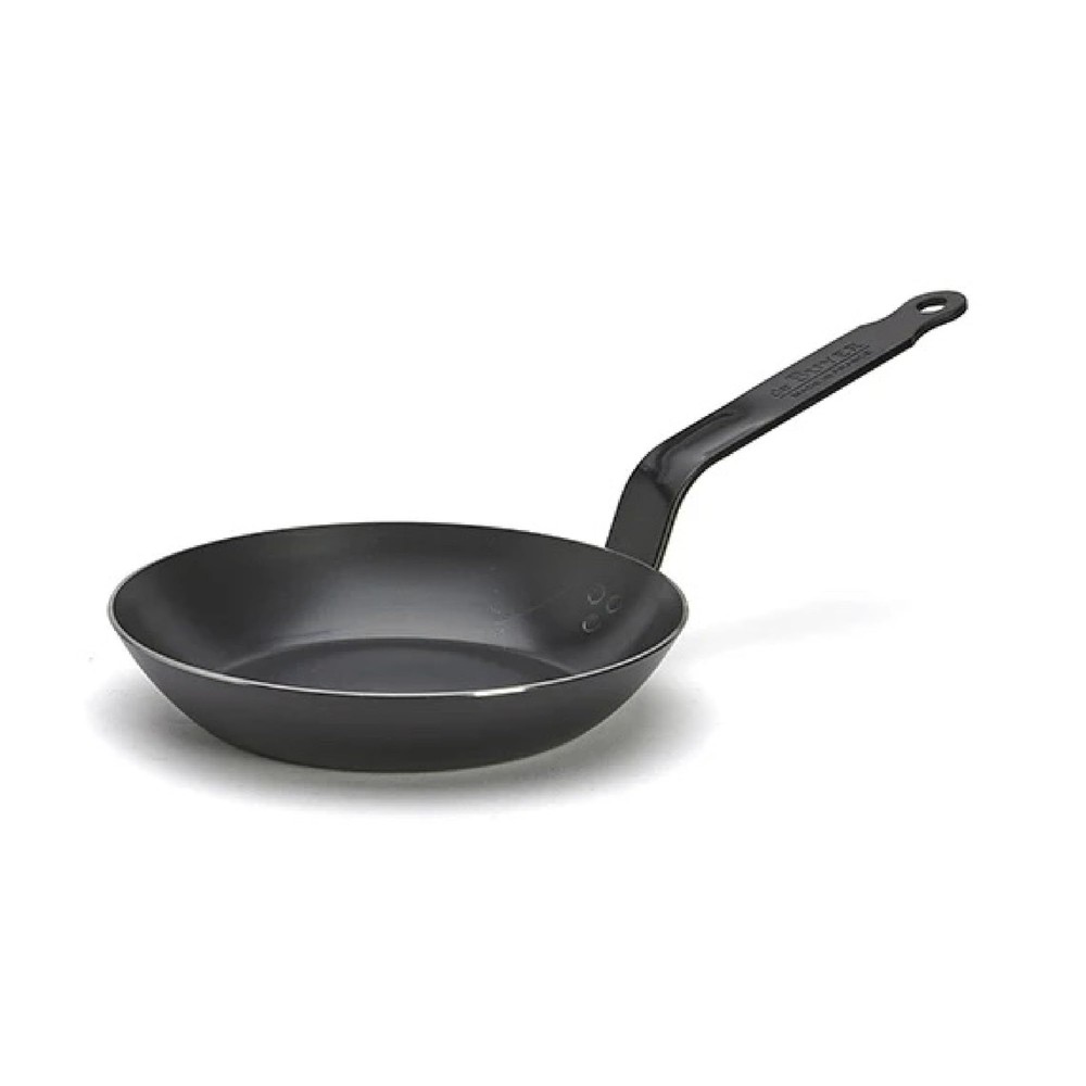 – Blue Carbon Steel Fry Pan 2mm Thick – 8” Diameter, 5.5” Cooking Surface – O…
