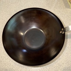 MADE IN BRAND CARBON STEEL WOK SEASONED AND READY TO GO 12.5 Inches LARGE