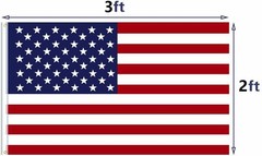 4Pack 2×3 Ft American Flag w/ Grommets-United States Flag-US Flag-USA America.