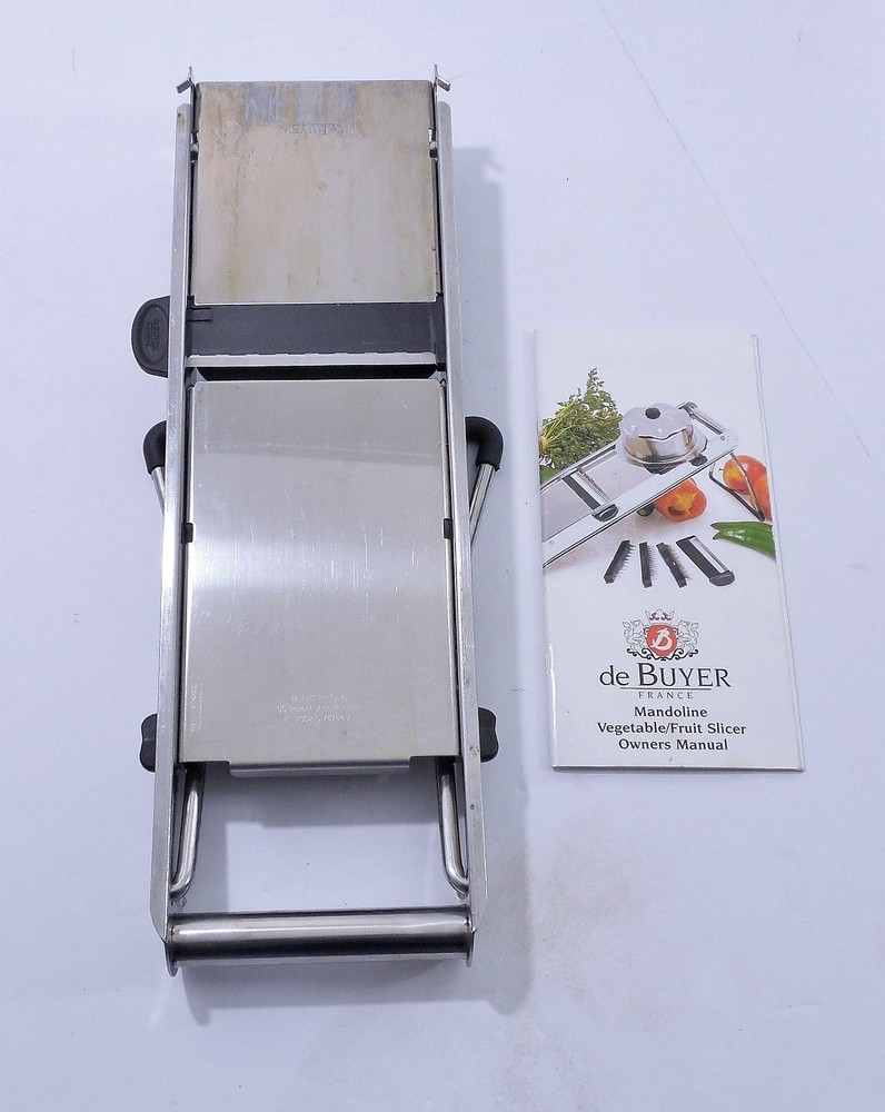 Stainless Steel de Buyer France Professional Mandoline Slicer Base & Manual Only