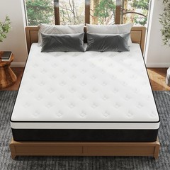 12/14 Inch Mattress Hybrid Memory Foam Bed in A Box, Twin Full Queen King Size