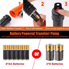 Battery Powered Electric Fuel Transfer Pump Portable Gas Oil Liquid Pump