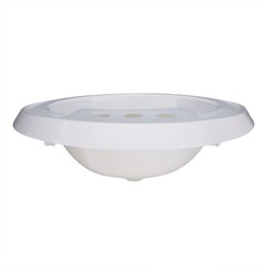 RecPro Oval RV Bathroom Sink White Single Bowl Sink 20″X17″ Plastic