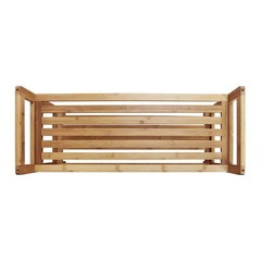 15.5 In. H 8-Pair 2-Tier Brown Bamboo Shoe Rack