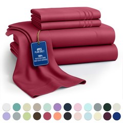 1800 Series 6 Piece Bedsheet Set Extra Soft Deep Pocket Hotel Luxury Bed Sheets