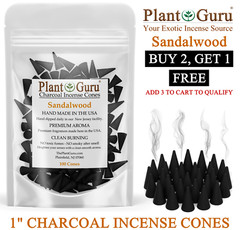 Sandalwood Charcoal Incense Cones 1″ TOPFLOW Bulk Wholesale For Burner Holder
