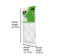 14 x 24 x 1 Standard Pleated Air Filter FPR 5, 3-Pack, Air Filters Replacement