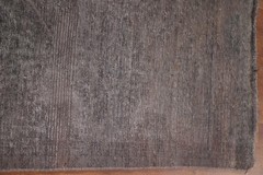 Over-Dyed Traditional Area Rug 4×6 Hand-knotted Wool Vintage Brown for Any Room