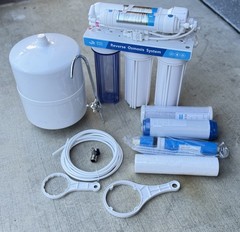 5 Stage Drinking Reverse Osmosis Home RO Water Filter System 100 GPD W/ Tank