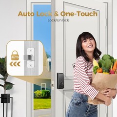 ARPHA Keyless Entry Smart Door Lock Anti-Peeping Password Keypad Auto Deadbolt