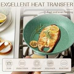 Nonstick Frying Pan Skillet, 8 Inch Non Stick Egg Pan Omelet Frying Pans 100%…