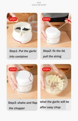 Fruit Vegetable Onion Garlic Cutter Press Manual Food Speedy Chopper Mini Slicer