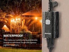 DEWENWILS Outdoor Remote Control Outlet, 15A Wireless Remote Control Switch,