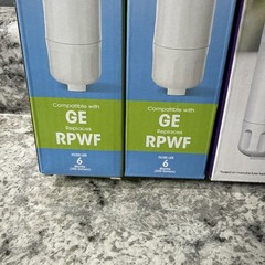 Ge Model RPWF 6months 200 gal (4) Great Value Refrigerator Water Filter Replaces