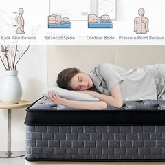 8″10″12″14 Twin Full Queen King Size Mattress in a Box Hybrid Spring Memory Foam