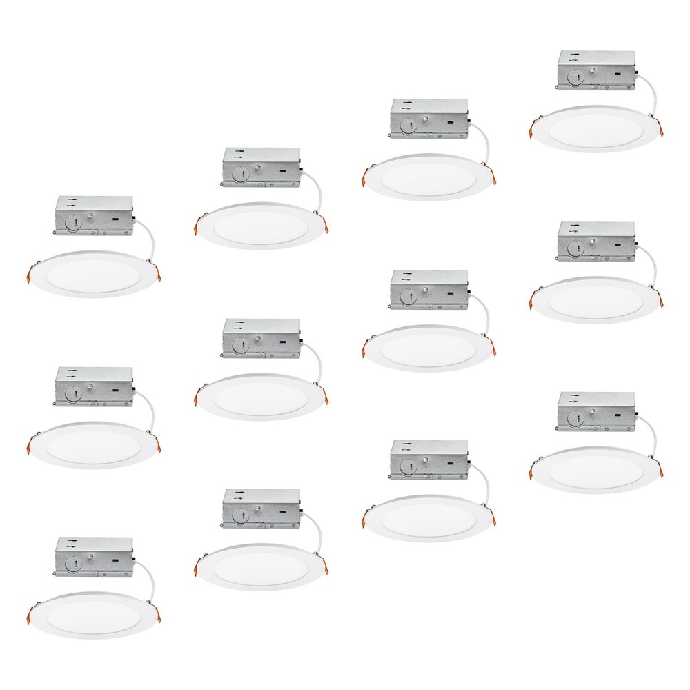 Builder Essential 4.25in Cutout 650 Lumens Round Recessed Light and Housing f…