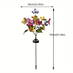 Butterfly Solar Stake Lights Outdoor Garden landscape Lamp Decor Waterproof