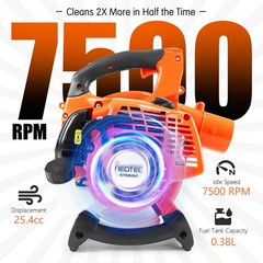 2-Stroke Handheld Leaf Blower Gas Powered 25.4CC Heavy Duty Grass Yard Clean US