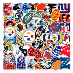 50 Pcs Stickers NFL MLB NBA Soccer Teams LOGO Sports ” Buy One get 2nd 50% Off “