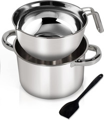 Double Boiler Pot Set 1250ml Chocolate Melting 304 Stainless Steel Bowl