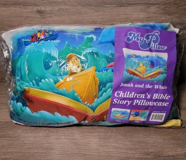 MyPillow Children’s My Pillow & Pillowcase Jonah & the Whale Kids 12 x 18″ New