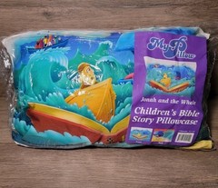 MyPillow Children’s My Pillow & Pillowcase Jonah & the Whale Kids 12 x 18″ New