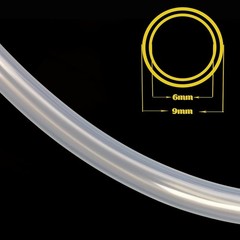 Food Grade Silicone Tubing 1/4″ ID x 3/8″ OD, 5 Ft High Temp Hose