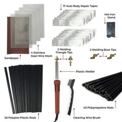 JOUNJIP Plastic Welding Kit Deluxe – UL Certified – 17 Pc Aluminum Repair Tap…
