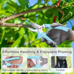 Garden Pruning Shears 2 Pack Gardening Shears Garden Scissors Stainless Steel Pr