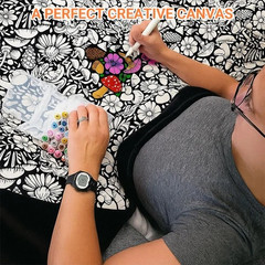 DIY Coloring Blanket with 24 Markers Color blanket Stress Relief Decor gift