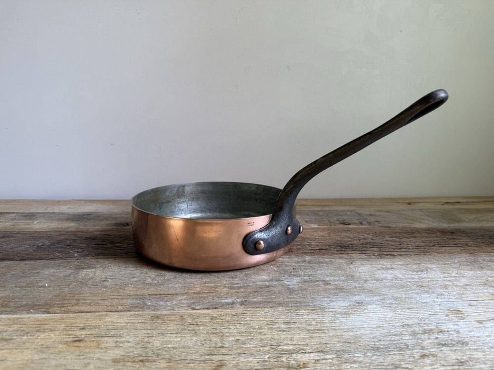 Thick French Copper Sauté Pan – 24cm – 2.8mm