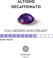 Nespresso Capsules Vertuo Altissio Decaffeinato Dark Roast Espresso 100ct LOOSE