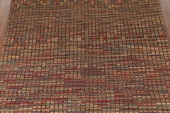 Checkered Moroccan Modern Area Rug 8×10 Hand-knotted Wool Oriental for Any Room