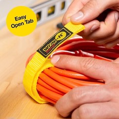 Hook and Loop Strap 12″ Yellow Wrap-It Storage for Boat Rope, Hose, Cable & more