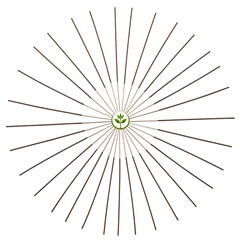 UNSCENTED Incense Sticks 11″ Bulk – 100% Natural Joss Punk and Bamboo Blanks