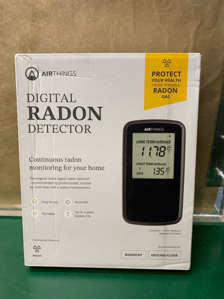 AIRTHINGS 2350 DIGITAL RADON DETECTOR W CONTINUOUS MONITORING (E10050488)