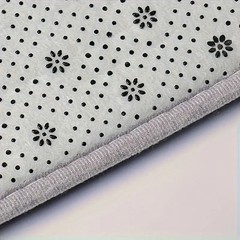 Embossed Bathroom Bath Mat Non Slip Absorbent Thick Sponge Rug 50x80cm Gray