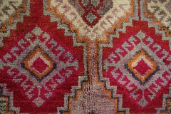 Tribal Geometric Red Rug 4×5 Hand-knotted Wool Traditional Vintage for Any Room