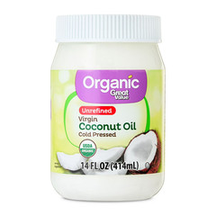 Great Value Organic Unrefined Virgin Coconut Oil, 14 fl oz Free Shipping