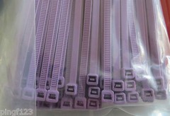 100pcs Cable tie nylon zip lock 4 x 200mm ~ 8 in inch with 10 color 50 lbs