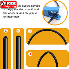 Air Line Tubing Kit,1/4″ Air Hose,1/4″ (6.35MM) OD 32.8FT Polyurethane PU Air Ho