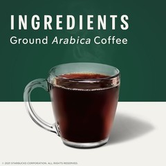 Starbucks K-Cup Coffee Pods, Dark Roast Coffee, Sumatra for Keurig Brewers, 100%