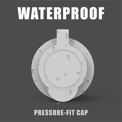 WHITE 125V 20A Flanged Outdoor Power Outlet Receptacle RV Boat 110V 5-20 5379