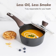 SENSARTE Pots and Pans Set Non stick, Non toxic Healthy Induction Cookware Sets,