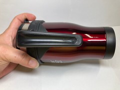 COFFEE & SMOOTHIE 16 oz. STAINLESS STEEL TRAVEL MUG in RED – HAND WASH ONLY (SQ)