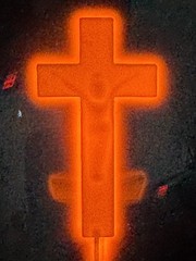 Aerolux Style CROSS Neon Glow Light bulb E26 120V 3W Decorative Cute Gift