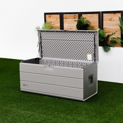 Lifetime 170 Gallon Resin Deck Storage Box w/ Lockable Latch Outdoor Container