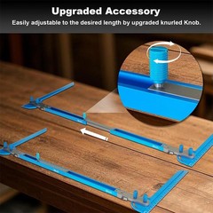 Stair Tread Template Tool Aluminum Alloy Jig Accurately Measuring Angle Length