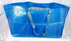 IKEA LARGE BLUE BAG Shopping Grocery Laundry Storage Tote Bags Strong FRAKTA