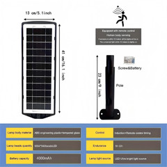 GMOX 100000LM Solar Street Lights Outdoor Dusk to Dawn Waterproof Motion Sensor